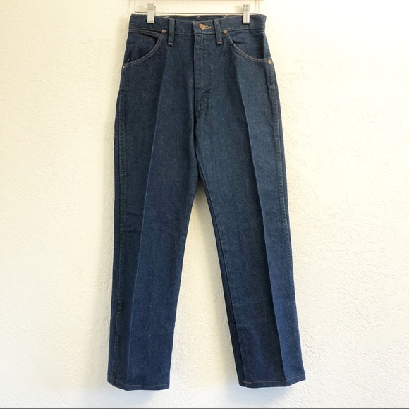 Vintage 90s Wrangler Cotton Blue Jeans High Rise - Picture 3 of 10